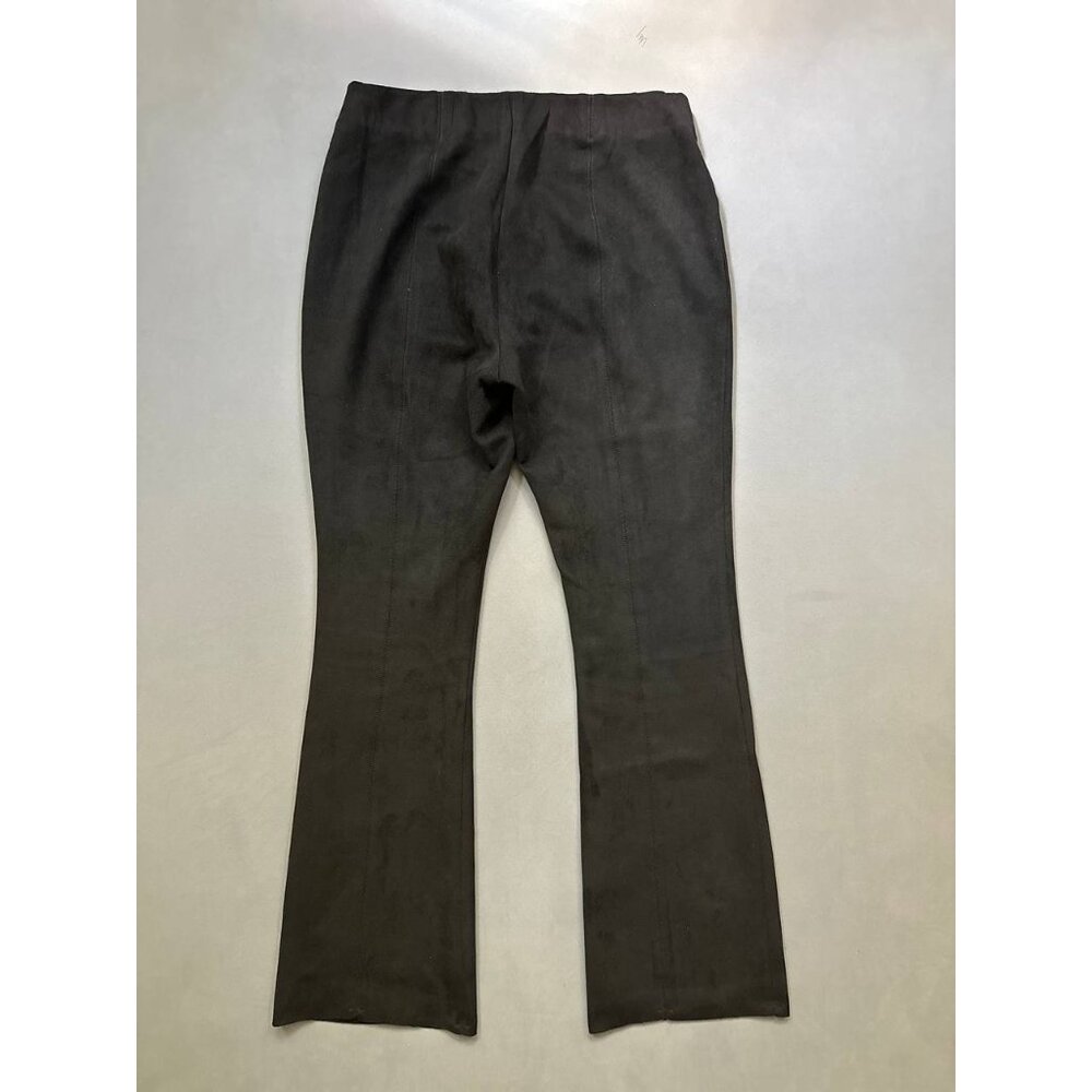 Ann Mashburn Faye Seamed Pants Black Vegan Suede Small - Picture 4 of 9